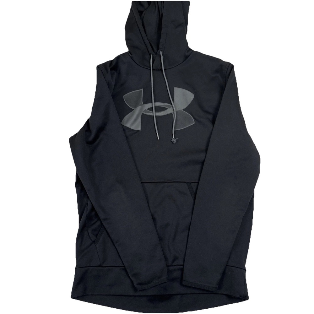 Under Armour Mens Hoodie Sweatshirt Black Small ColdGear Loose Fit